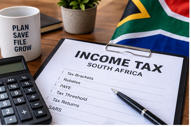 How does income tax work in South Africa