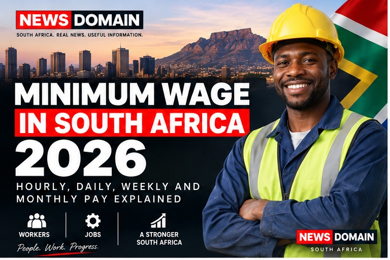 Minimum wage South Africa 2026 at R30.23 per hour