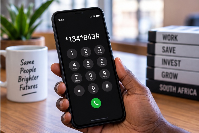South African employee checking UIF registration status on a mobile phone