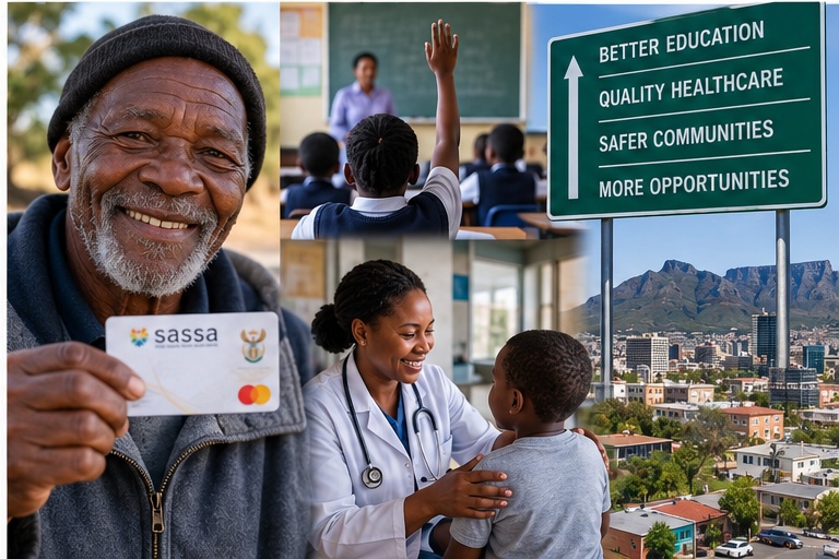 South Africa Budget 2026 social grants education and healthcare spending