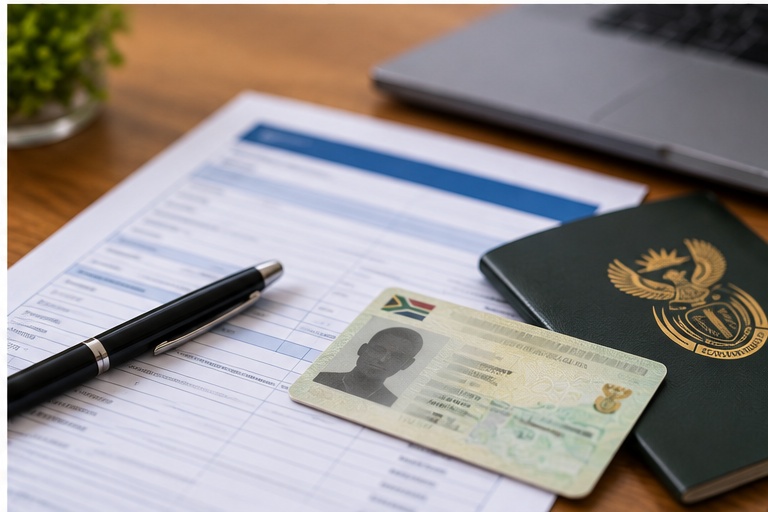 Identification and documents for SARS tax registration in South Africa